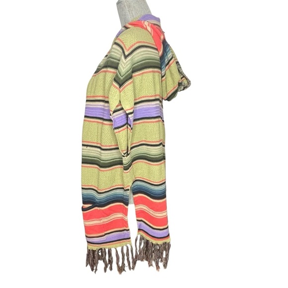 Anthropologie Moth Calexico Hooded Striped Poncho Sz XS - Picture 4 of 15